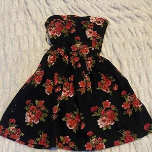 Forever 21 Black Smocked Dress